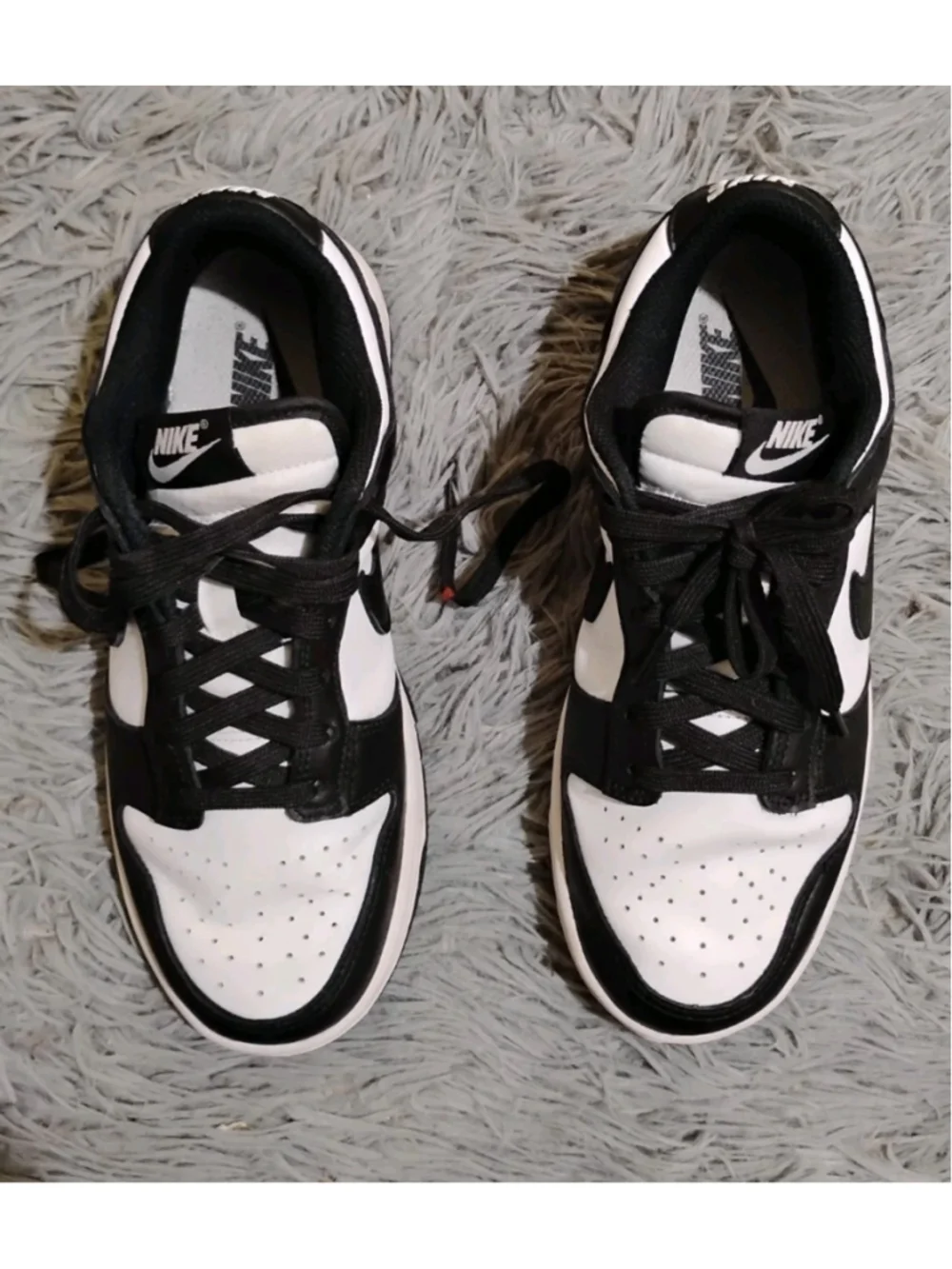Nike Dunk Low Panda Women Size 7.5 White Black Sneakers DD1503-101